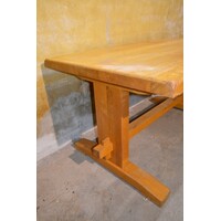 thumb-Massief eiken kloostertafel blank-6