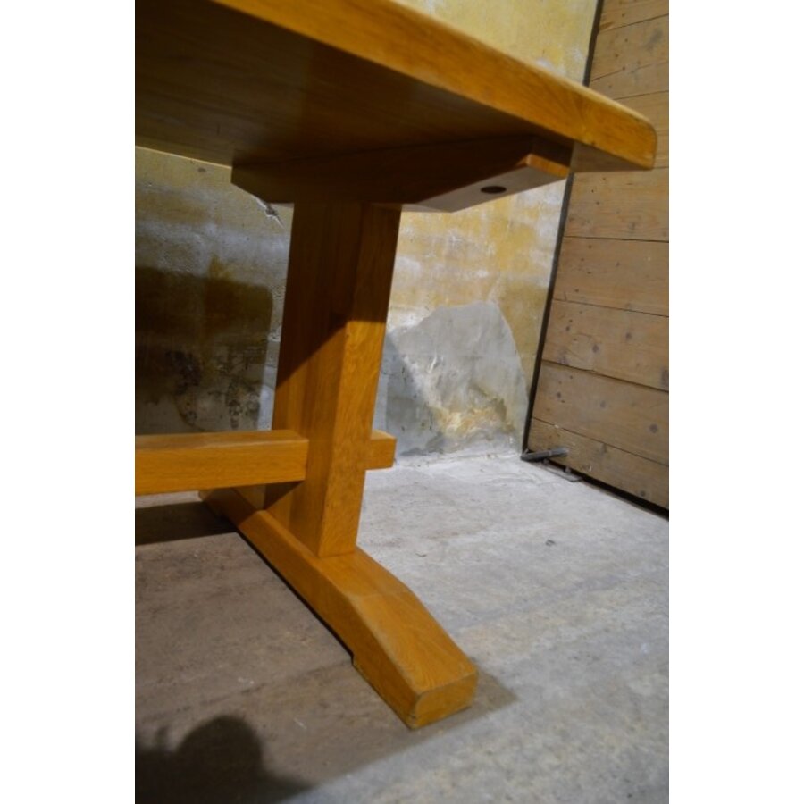 Massief eiken kloostertafel blank-7