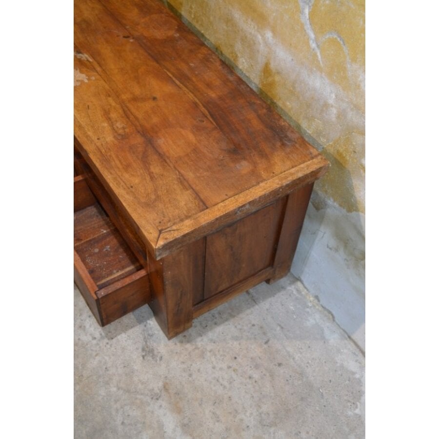 Vintage teakhouten tv-meubel jaren 50 sideboard-2