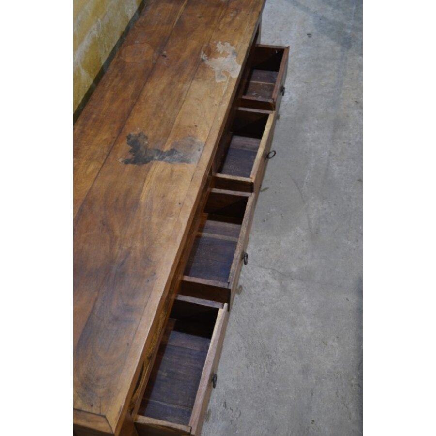 Vintage teakhouten tv-meubel jaren 50 sideboard-8