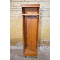 thumb-Vintage vurenhouten garderobekast met lade-1
