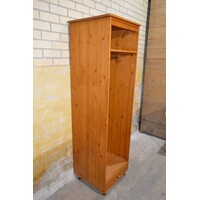 thumb-Vintage vurenhouten garderobekast met lade-4