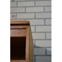 thumb-Vintage vurenhouten garderobekast met lade-6