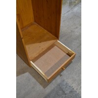 thumb-Vintage vurenhouten garderobekast met lade-7