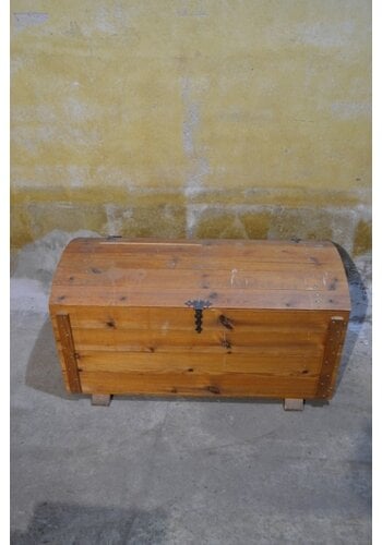 Grenen houten dekenkist 