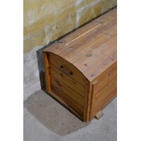 thumb-Vintage grenen houten dekenkist met klep-6