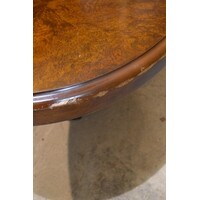 thumb-Vintage ovale salontafel met wortelnoten fineer-4