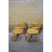 thumb-2 vintage Radomsko Thonet caféstoelen met armleuning-2