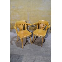 thumb-2 vintage Radomsko Thonet caféstoelen met armleuning-3