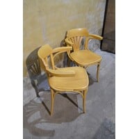 thumb-2 vintage Radomsko Thonet caféstoelen met armleuning-4