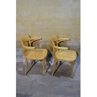 thumb-2 vintage Radomsko Thonet caféstoelen met armleuning-5