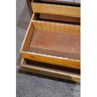 thumb-Originele oude houten militaire munitiekist-4