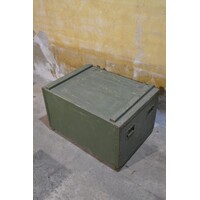 thumb-Originele oude houten militaire munitiekist-2