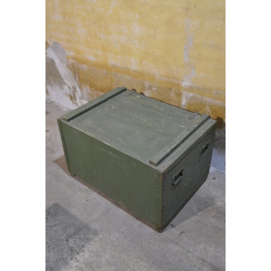 Originele oude houten militaire munitiekist-2