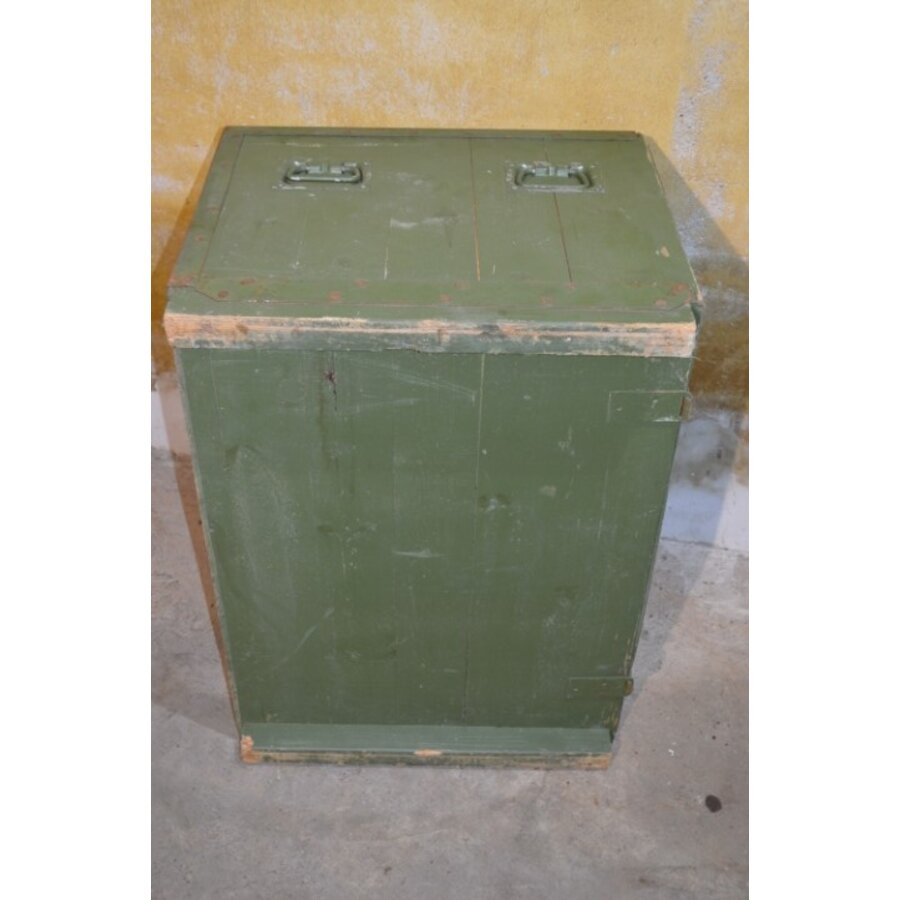 Originele oude houten militaire munitiekist-7