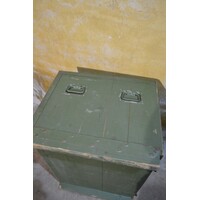 thumb-Originele oude houten militaire munitiekist-8