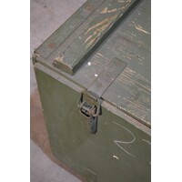 thumb-Originele oude houten militaire munitiekist-3