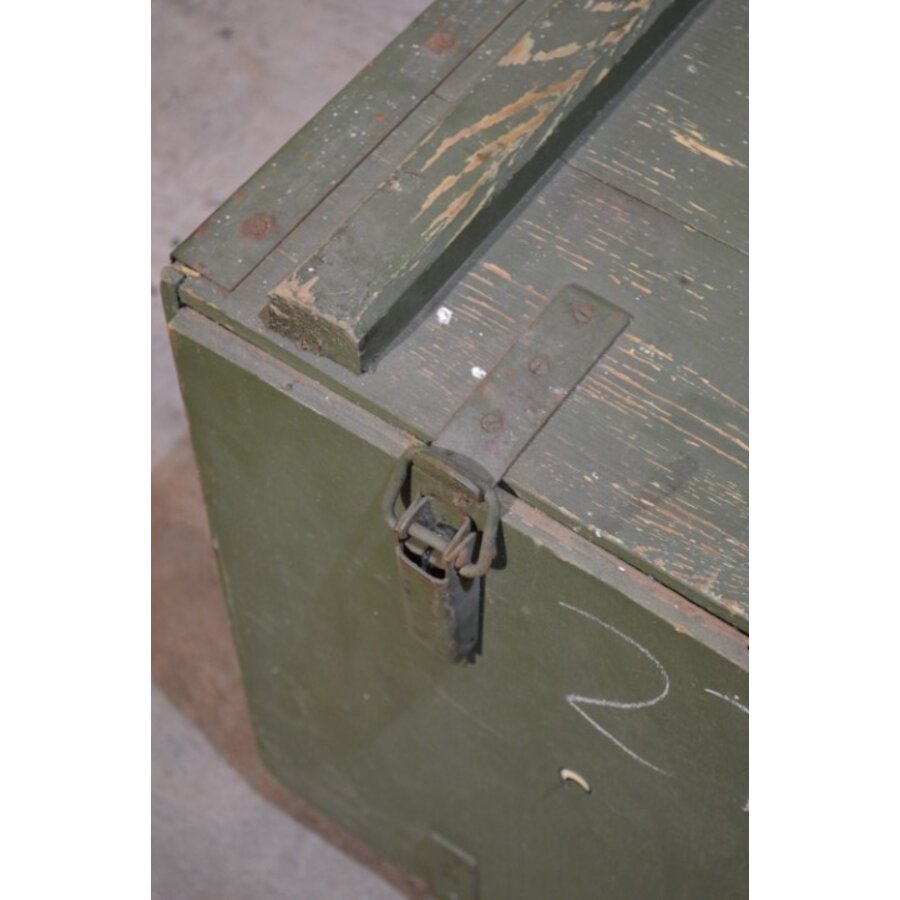 Originele oude houten militaire munitiekist-3