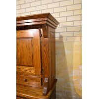 thumb-Donker eiken buffetkast met vitrinedeuren-6