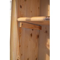 thumb-Massief grenen vitrinekast met glazen deuren-7