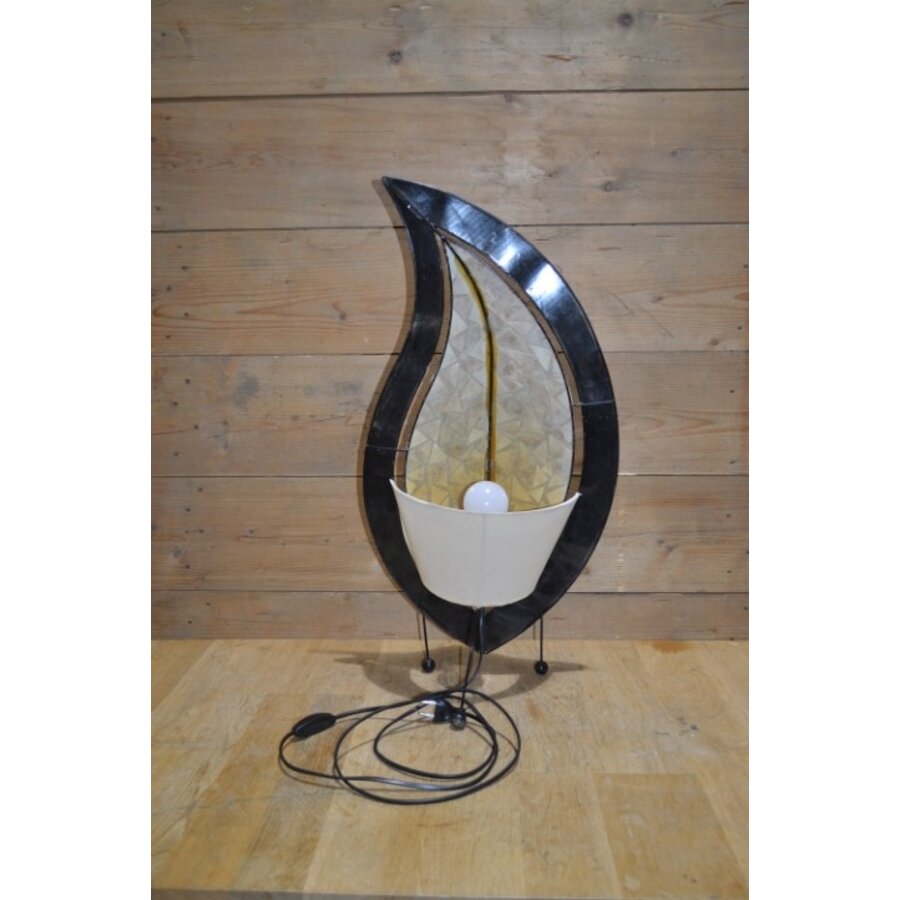 Staande designlamp van parelmoer-3