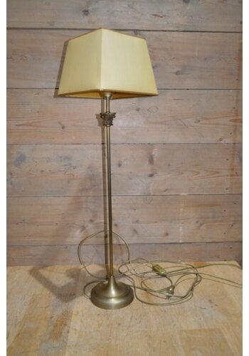 Staande schemerlamp messing 