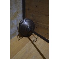 thumb-Vintage hanglamp met mat glazen kap-3