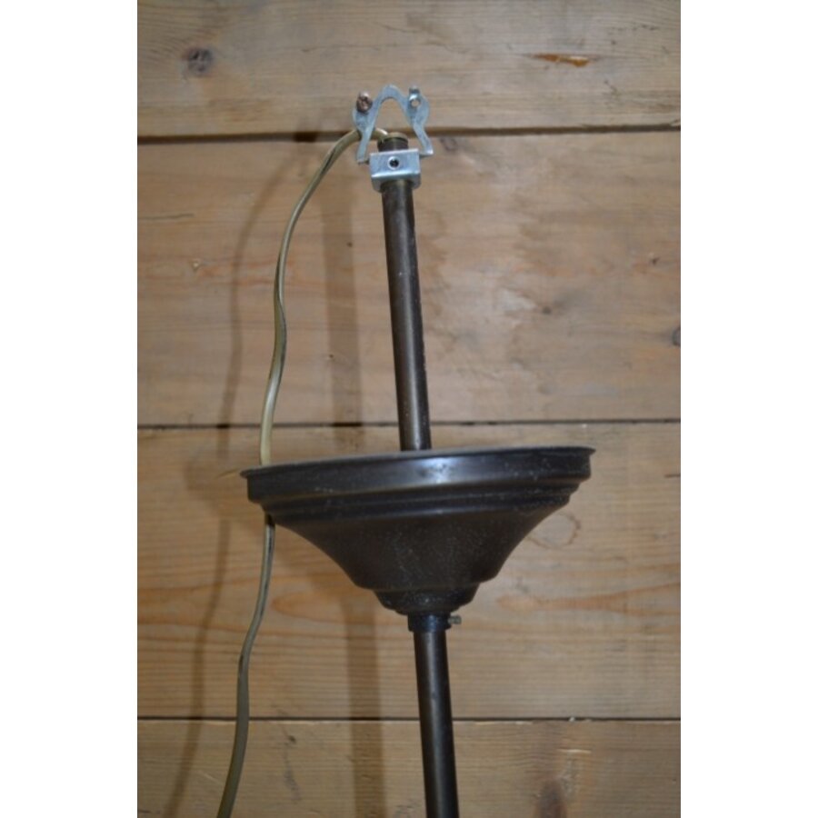 Vintage hanglamp met mat glazen kap-5
