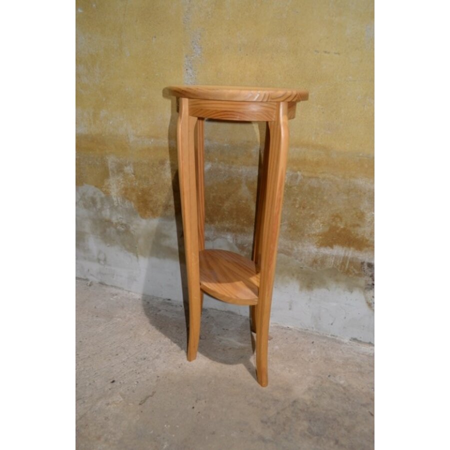 Vintage grenen plantentafel met onderblad-1