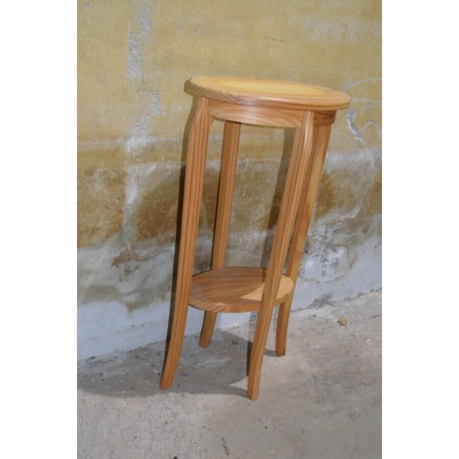 Vintage grenen plantentafel met onderblad-3