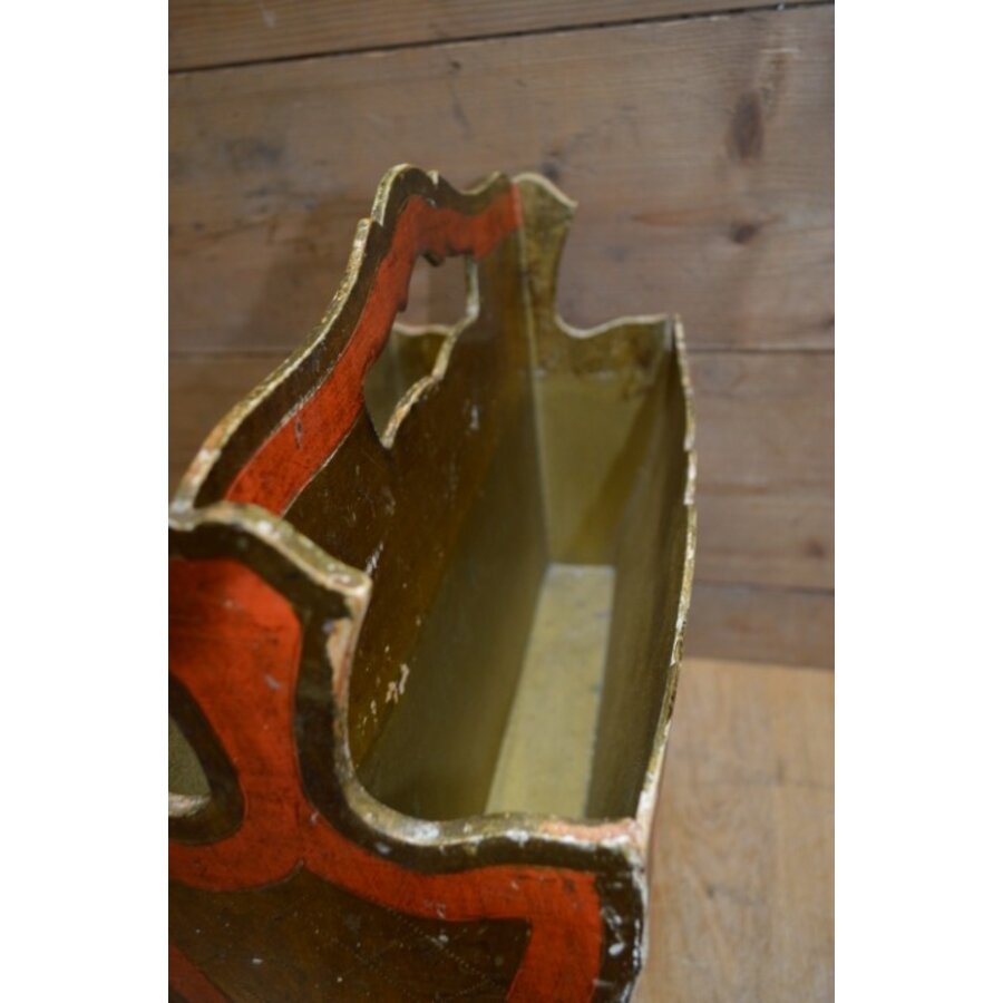 Vintage Florentijnse krantenbak jaren 60-9