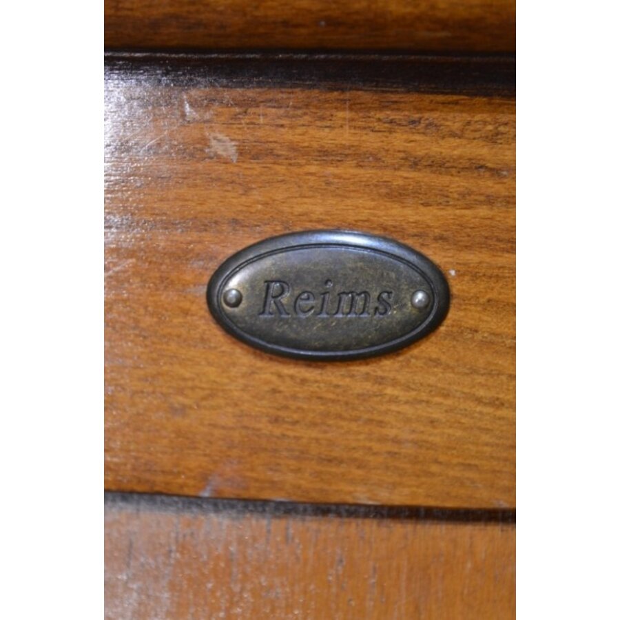 Set van 3 Directoire Reims kersenhouten stoelen-10