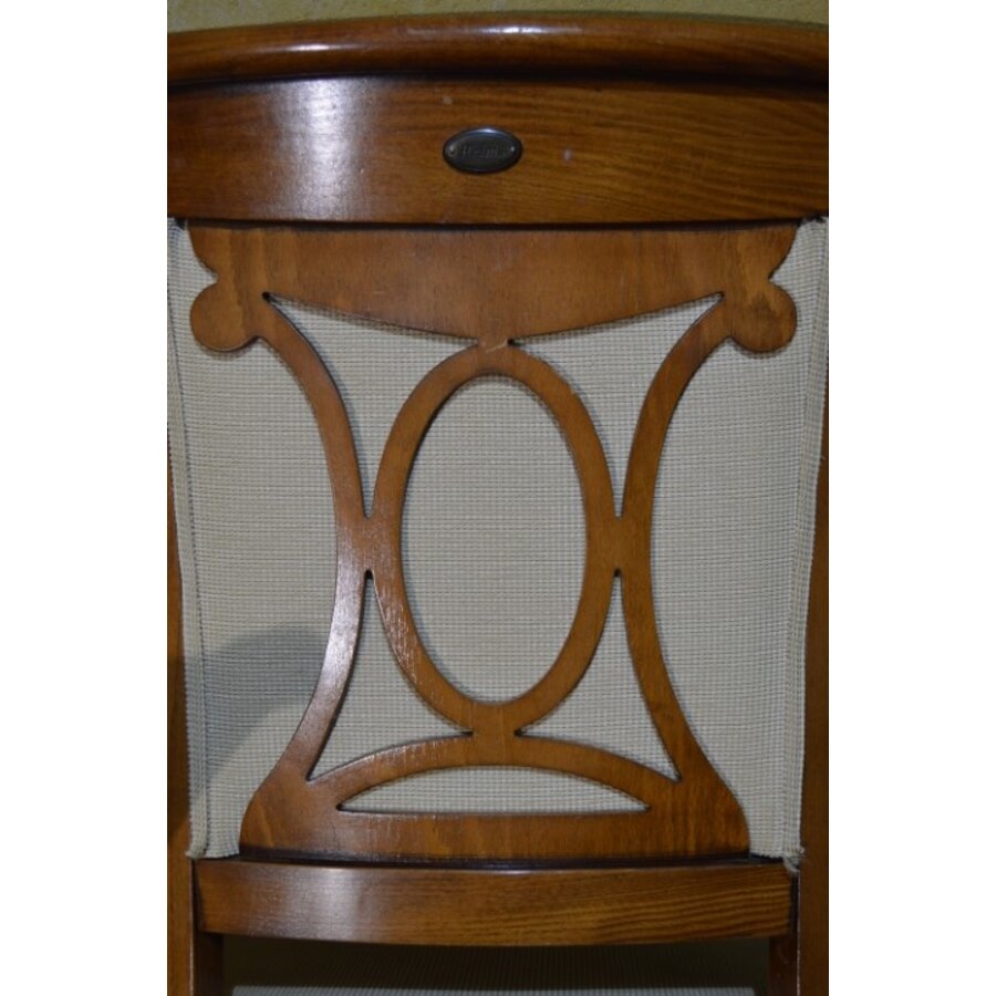 Set van 3 Directoire Reims kersenhouten stoelen-5