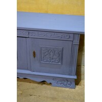 thumb-Gefineerd eiken dressoir met houtsnijwerk-5
