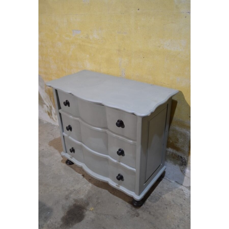 Houten ladencommode met opberglades-1