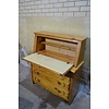 Grenen schrijfbureau klep