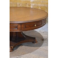 thumb-Ronde eiken salontafel met 2 lades-3