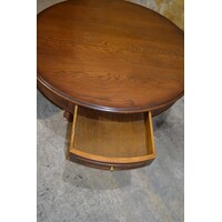 thumb-Ronde eiken salontafel met 2 lades-6