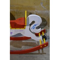 thumb-Vintage houten schommelpaard voor kinderen-6