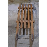 thumb-Ouderwetse houten Davos slee-2