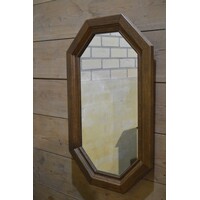 thumb-Vintage eiken spiegel met facetlijst-1