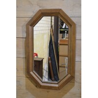 thumb-Vintage eiken spiegel met facetlijst-3