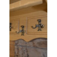 thumb-Massief blank eiken kapstok met legplank en haken-5