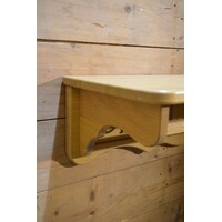 thumb-Massief blank eiken kapstok met legplank en haken-7