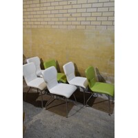 thumb-6 design eetkamerstoelen leer met metalen frame jaren 80-7