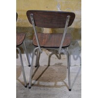 thumb-2 retro Formica keukenstoelen met verchroomd buisframe-2