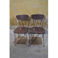 thumb-2 retro Formica keukenstoelen met verchroomd buisframe-5