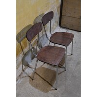 thumb-2 retro Formica keukenstoelen met verchroomd buisframe-1