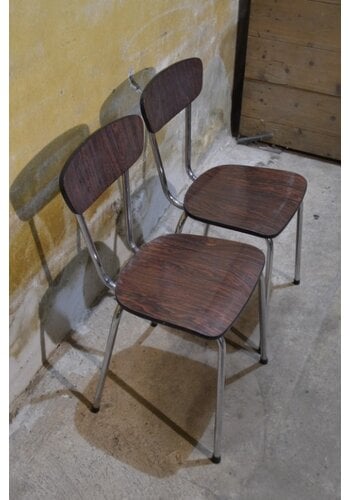 Retro Formica stoel 2x 