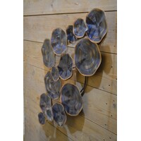 thumb-Handgemaakte metalen wanddecoratie bladeren-1